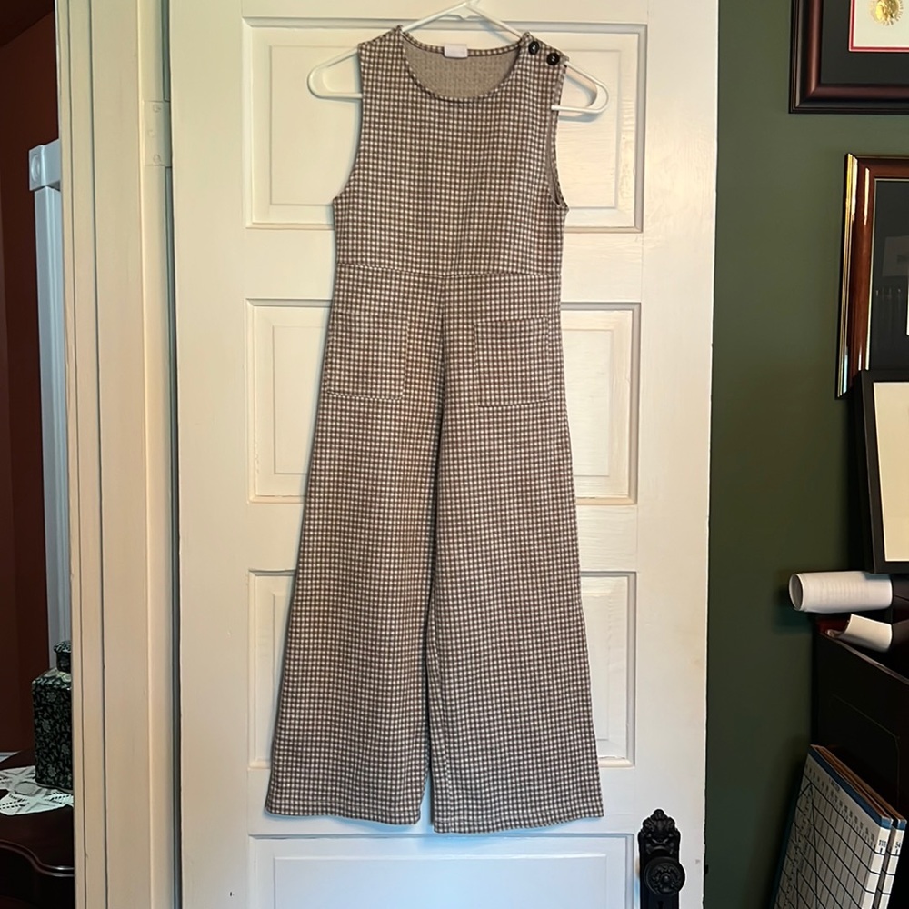 Girls Zara Gingham check romper size 10
